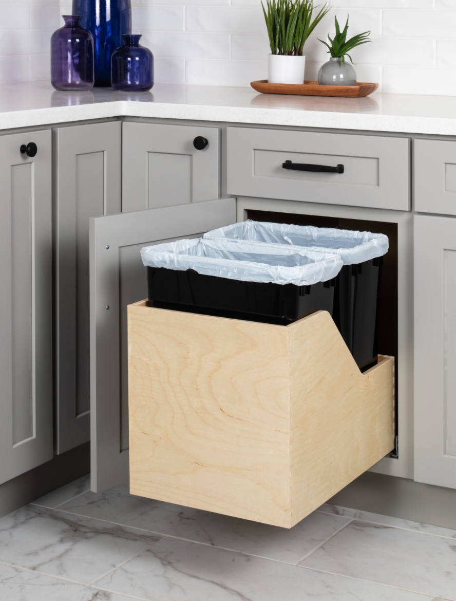 Double Trash Can Kit for B18 Soft Close (35 Qt)