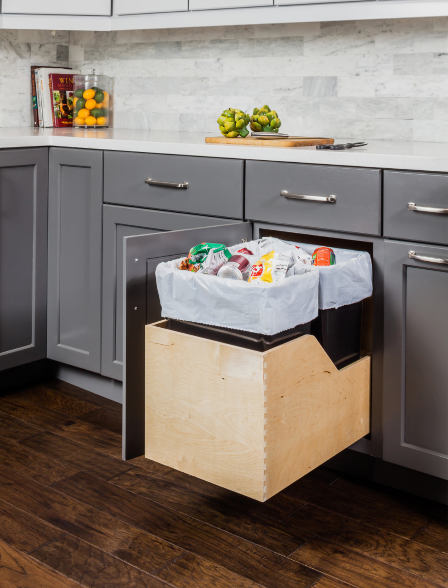 Double Trash Can Kit for B18 Soft Close (35 Qt)