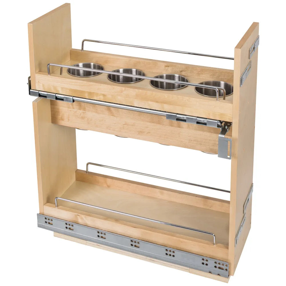 8" "No Wiggle" Utensil Bin Soft-close Base Cabinet Pullout for B12 FHD (Shipped Separately)