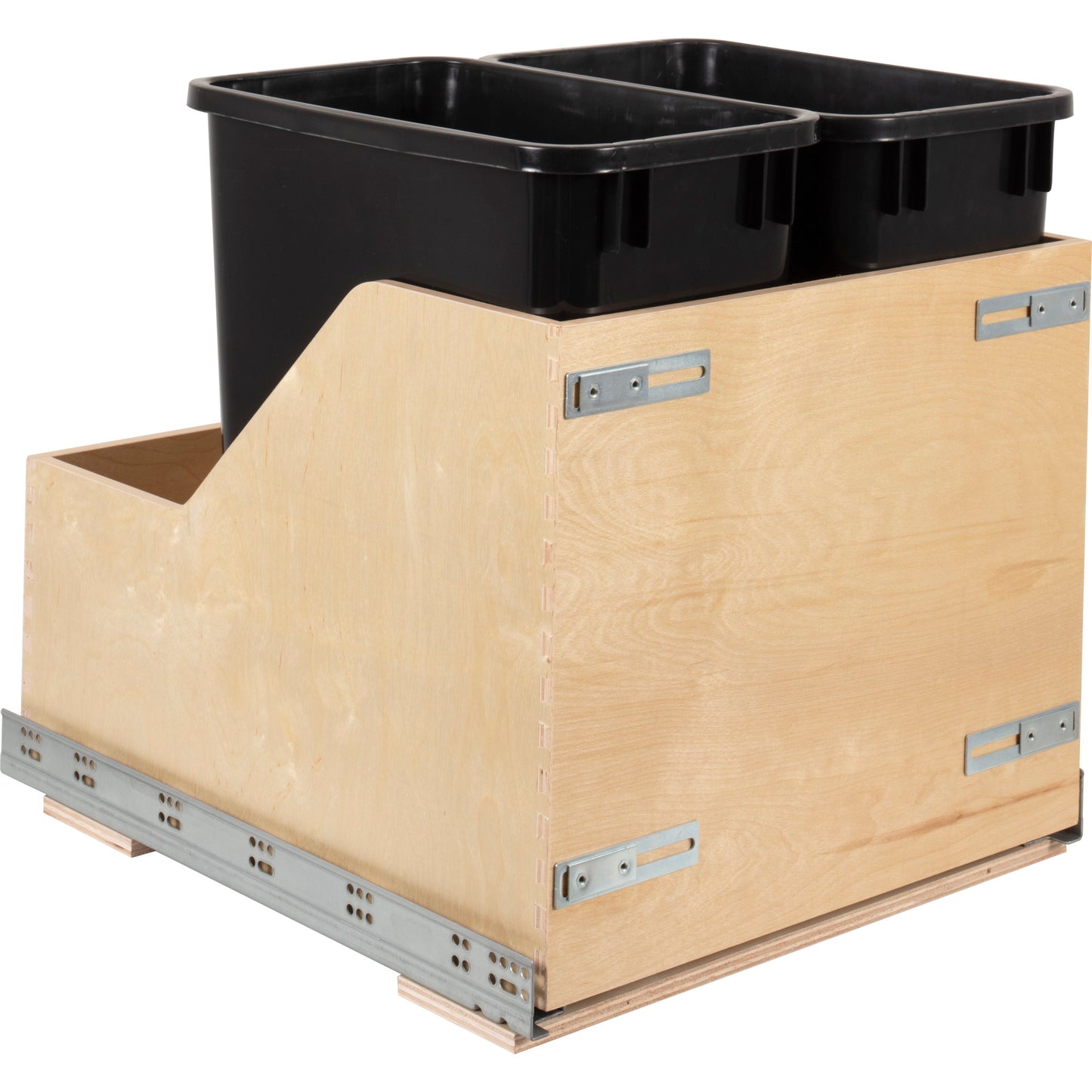 Double Trash Can Kit Soft Close (35 Qt) for B24 (Shipped Separately)