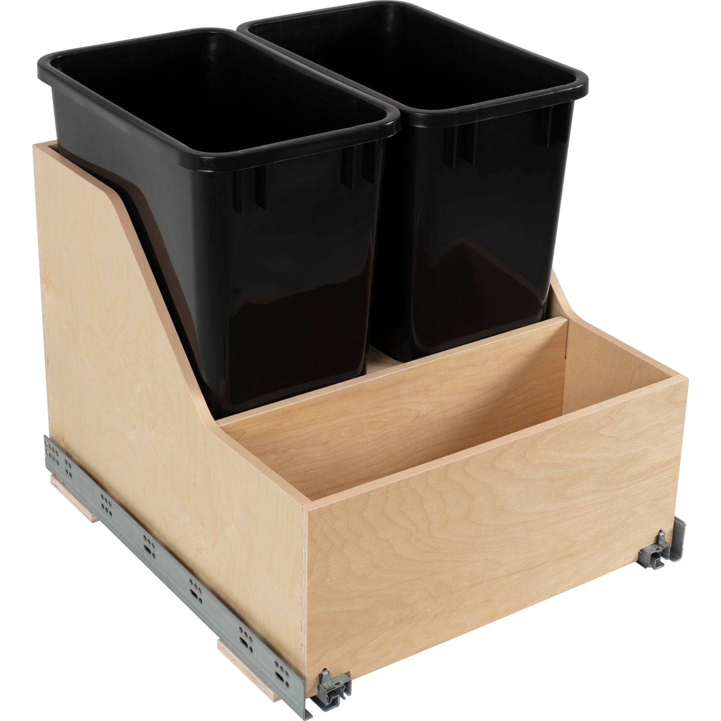Double Trash Can Kit Soft Close (35 Qt) for B24 (Shipped Separately)