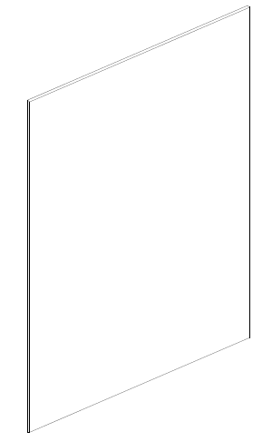 3/4" Refrigerator End Panel (PNL24x96x3/4)