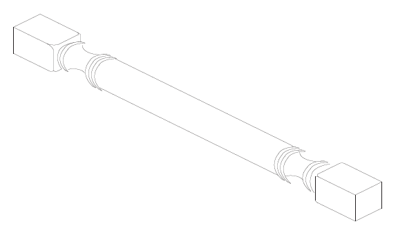 POST-S (3" Wide, 34.5" Tall, 3" Deep, Turned Post)