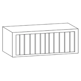 PRC3018 (30" Wide, 18" Tall, Wall Plate Rack)