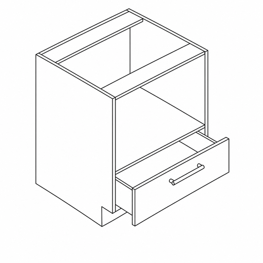 BMC24 (24" Wide, 34.5" tall Base Microwave Cabinet)