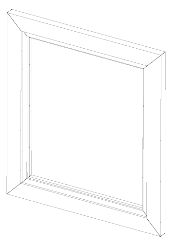 MIRROR3030 (30" Wide, 30" Tall, 3/4" Thick, Framed Mirror)