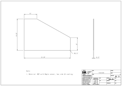 11-3/4" Wide, 24" Deep Wooden Tray Divider Kit (Shipped Separately)