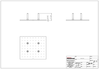 24" Peg Board Drawer Insert with 9 Pegs Kit (Shipped Separately)