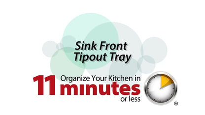 14-13/16" Plastic Tip-Out Tray Kit for Sink Front