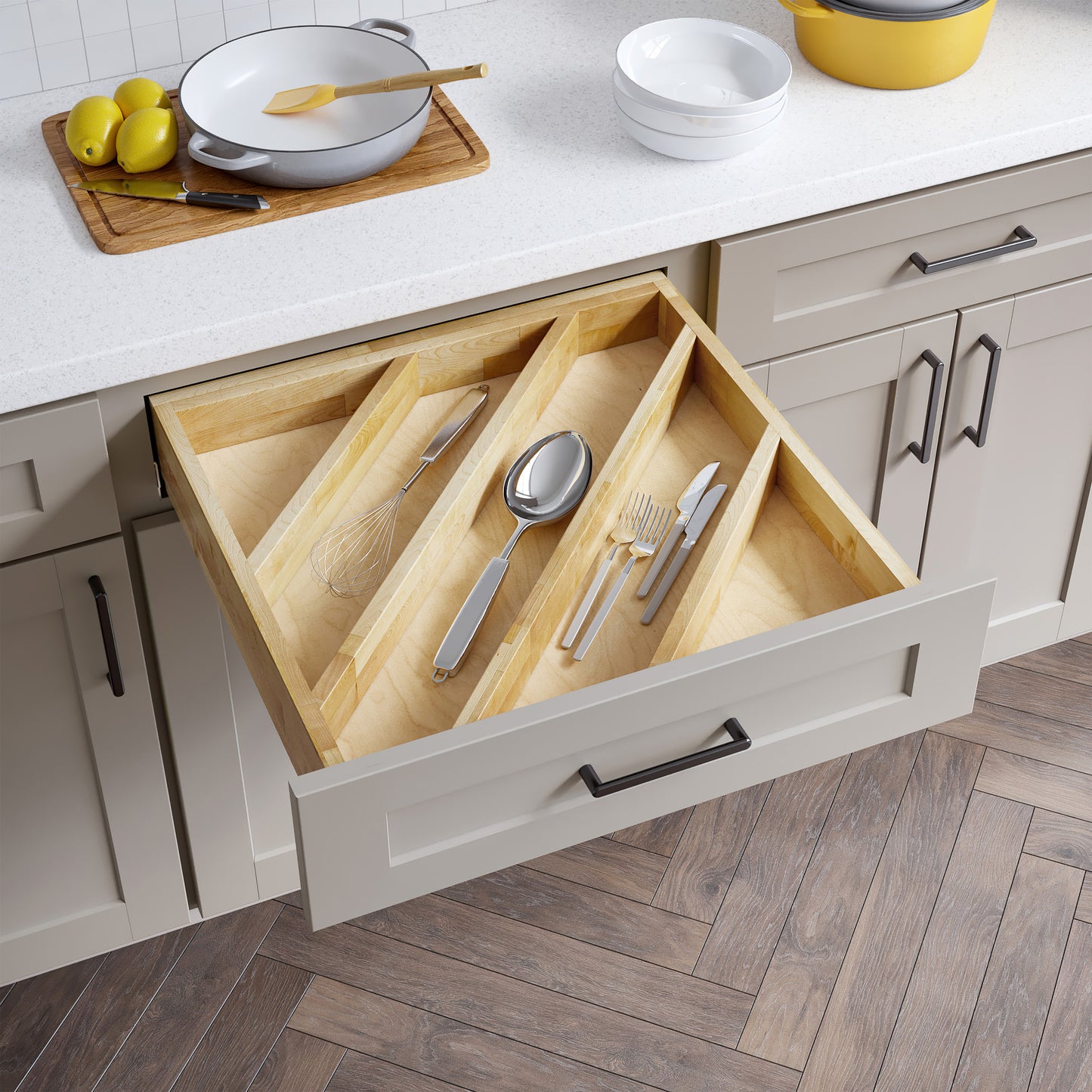 19" Angled Utensil Drawer Insert Kit (Shipped Separately)