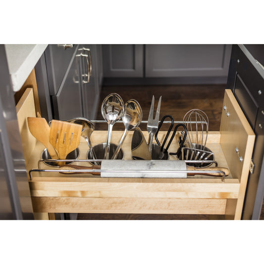 5" "No Wiggle" Utensil Bin Soft-close Base Cabinet Pullout for B09 FHD (Shipped Separately)