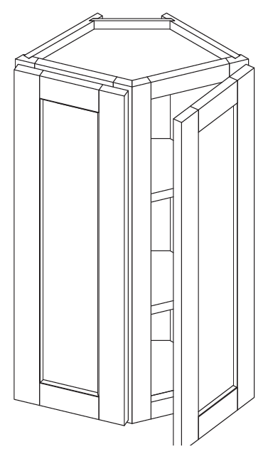 WEC1230 (12" Wide, 30" Tall, Wall End Cabinet)