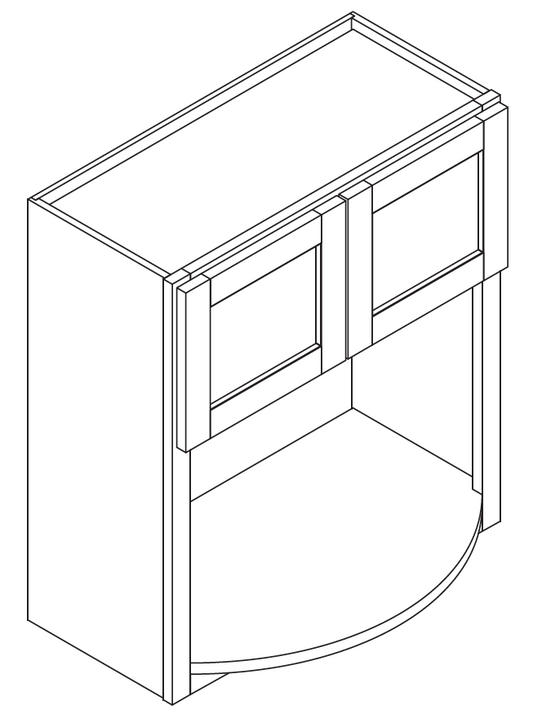 WMC3030 (30" Wide, 30" Tall, Wall Microwave Cabinet)